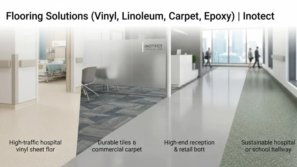 Flooring Solutions Vinyl, Linoleum, Carpet, Epoxy